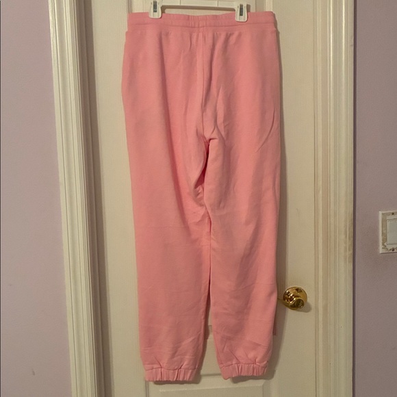 2 Piece - Zara X Barbie Pink 1959 Cropped Sweatshirt Hoodie & Joggers Sz L - Picture 7 of 11